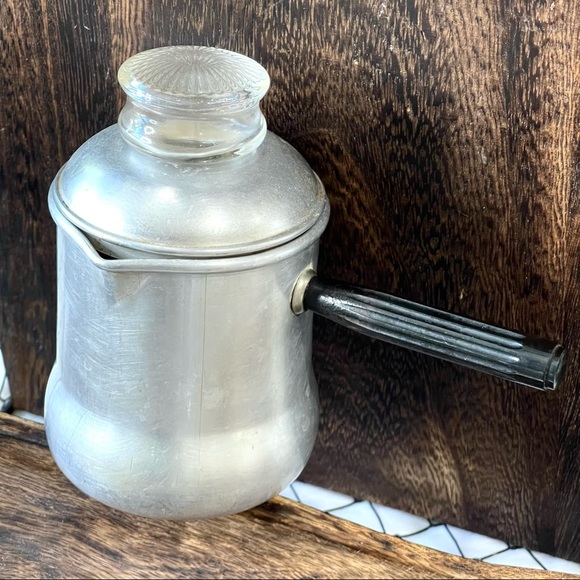 πππSOLDπππStove top VINTAGE Coffee Maker 1 cup coffee Perculator Aluminum